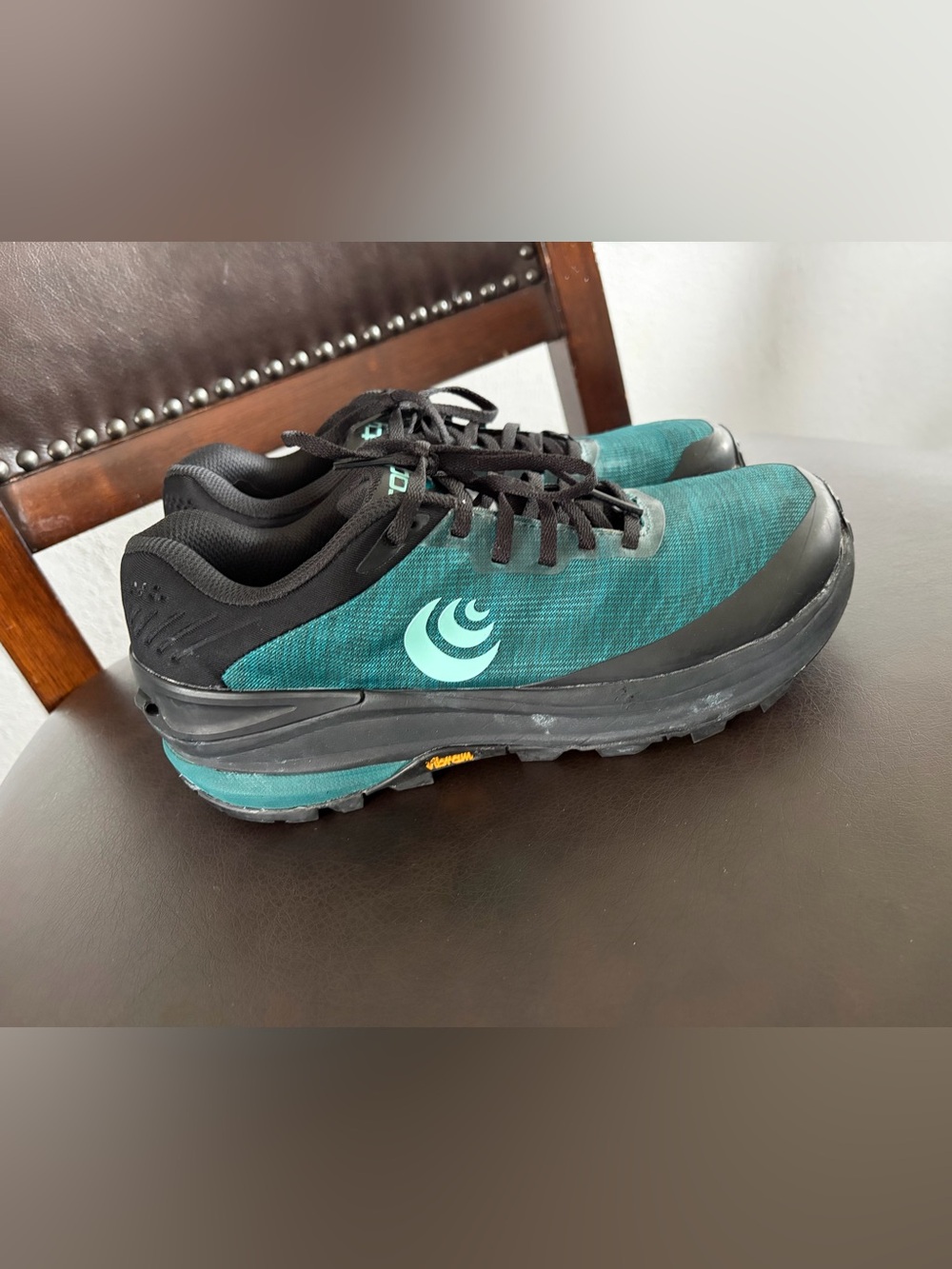 Topo Designs Teal and Black Women's Trail Sneakers